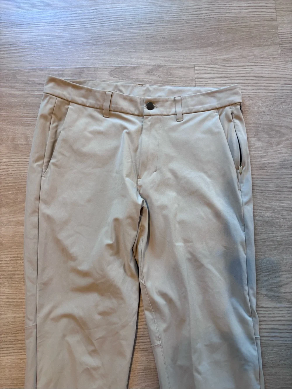 Lululemon Men’s 33 (Fits 34x31) Commission Pants Khaki Beige Slim Performance